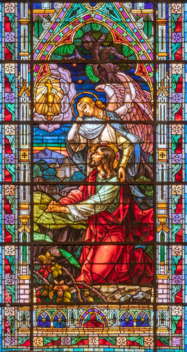 VALENCIA, SPAIN - FEBRUAR 17, 2022: The Prayer of Jesus in Gethsemane garden ...
