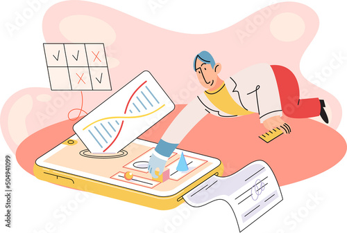 Online medical consultation and support metaphor. Online doctor. Healthcare services, Ask doctor. Tele medicine e-health service. Therapist videocalling phone screen. Diagnosis treatment of patients