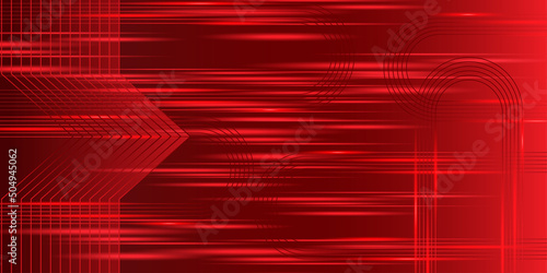 red technology background with digital light