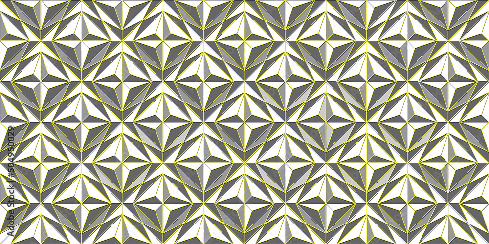 seamless gray geometric yellow lines