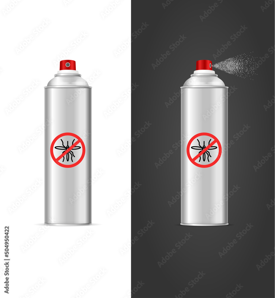 Realistic Detailed 3d Mosquito Insect Repellent Bottle Set. Vector Realistic Detailed 3d Mosquito Insect Repellent Bottle Set. Vector