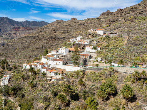 El Carrizal de Tejeda village in Grand Canary Island, Spain photo