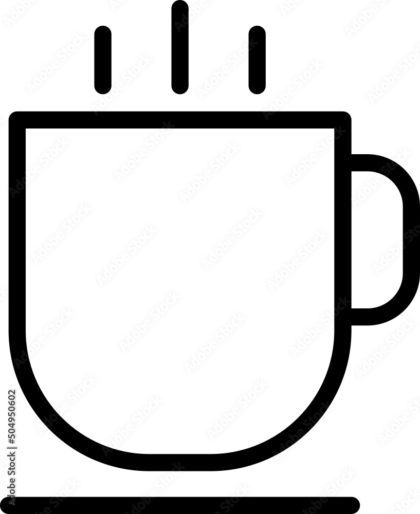 Coffee cup outline icon Coffee cup outline icon