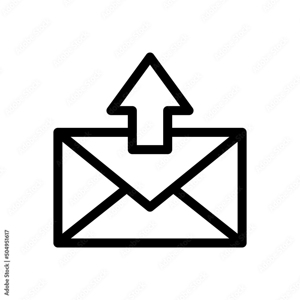 Mail Icon Design Vector Illustrator (Editable Stroke) Mail Icon Design Vector Illustrator (Editable Stroke)