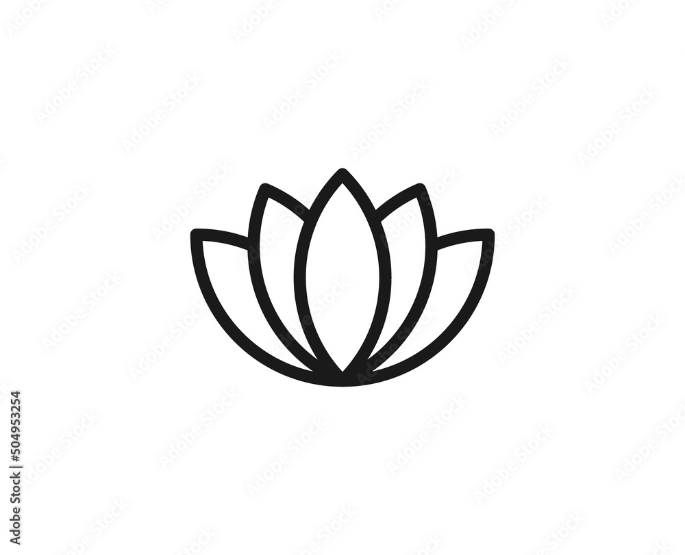 Beauty line icon on white background Beauty line icon on white background