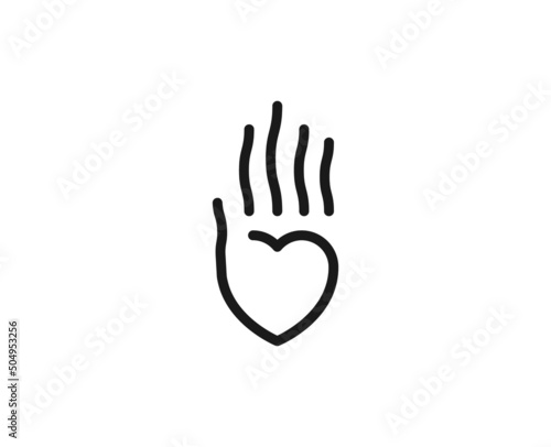 Wallpaper Mural Beauty line icon on white background Torontodigital.ca