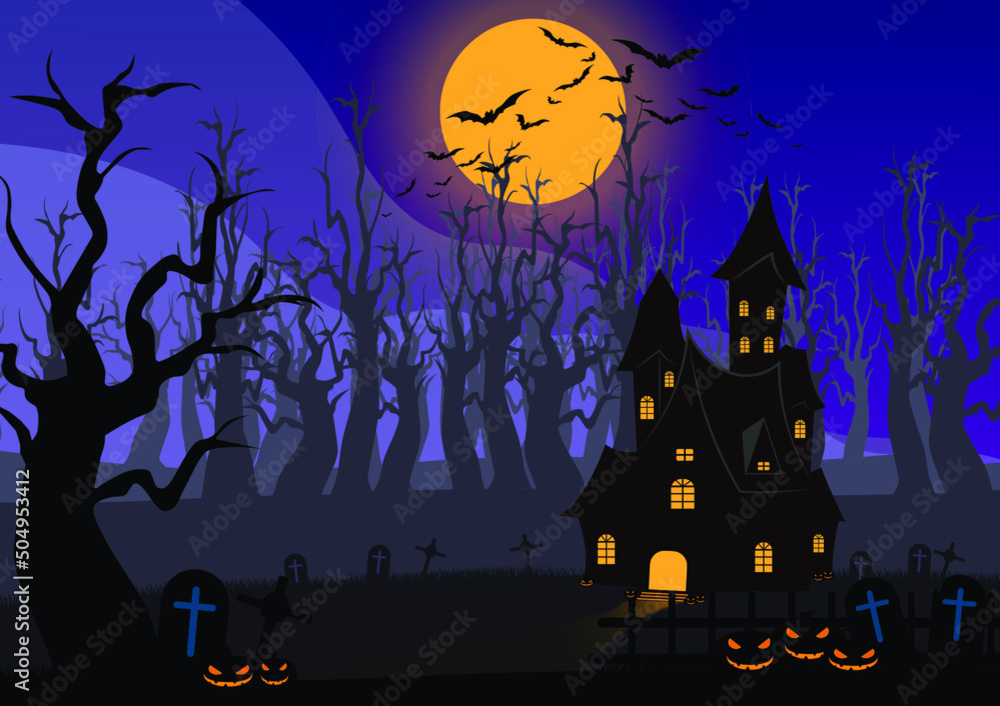 halloween night background