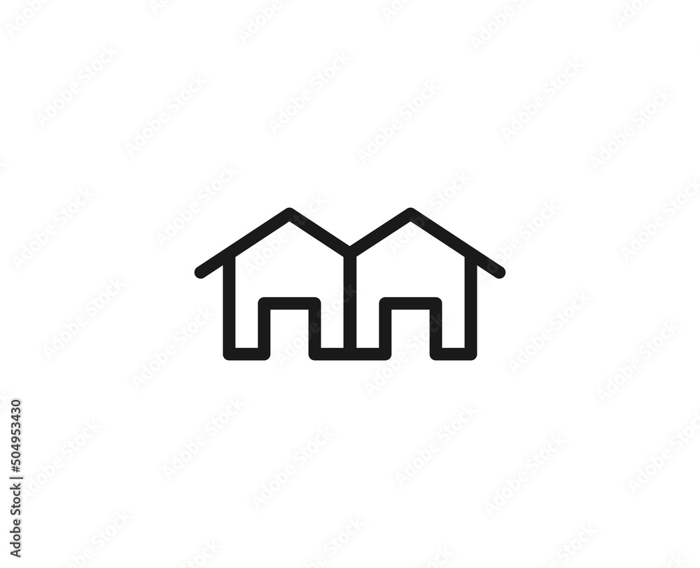 Constraction line icon on white background Constraction line icon on white background