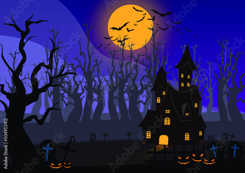 halloween night background