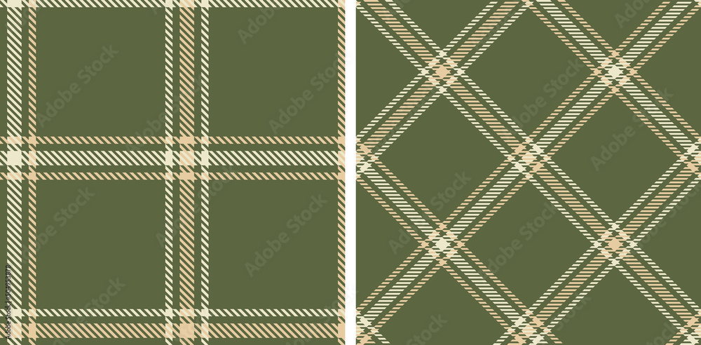 Set seamless plaid wallpaper background.