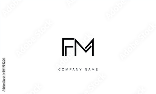 FM, MF, Letters Logo Monogram