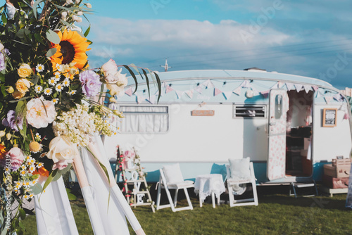 Wedding Photo Booth and outdoor setting