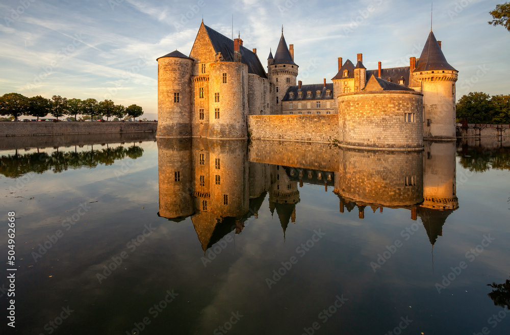 Sully-sur-loire, France. Castels of the Loire Valley.