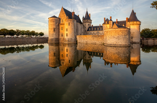 Sully-sur-loire, France. Castels of the Loire Valley. photo