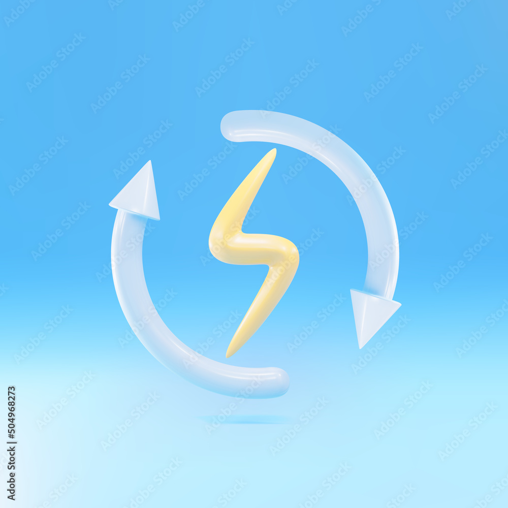 3d Recharging icon . Electric energy sign. Abstract circle random dots. Vector Illustration. 3d Recharging icon . Electric energy sign. Abstract circle random dots. Vector Illustration.