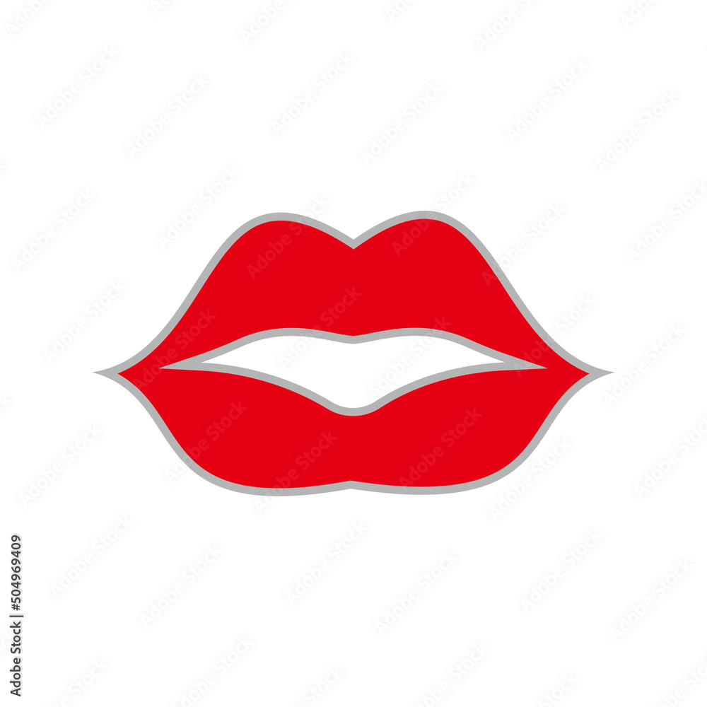 Lips icon vector logo symbol illustration Lips icon vector logo symbol illustration