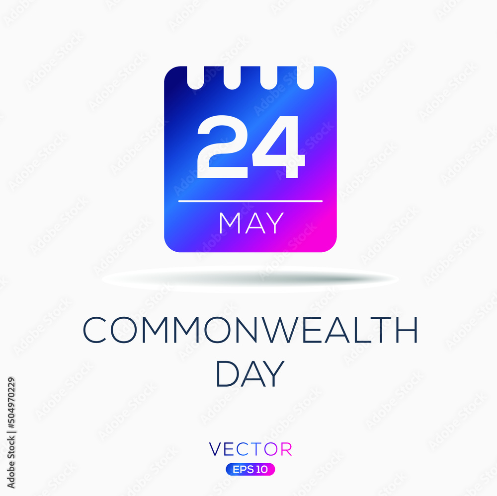 Fototapeta premium Commonwealth Day, held on 24 may. 