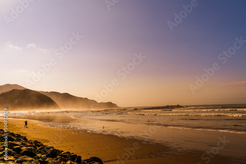 Mar - Praia - Nascer do sol - Navegantes - Santa Catarina photo