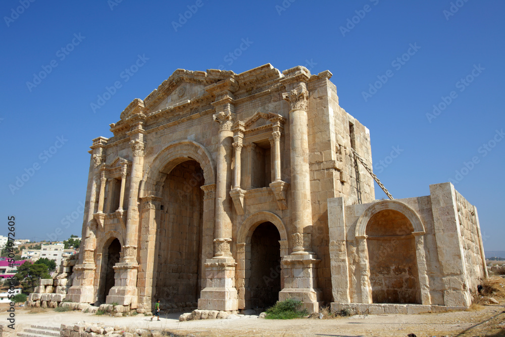 Fototapeta premium The Arch of Hadrian, Jerash Jordan
