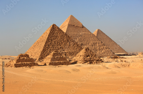 Pyramid complex at Giza  Egypt