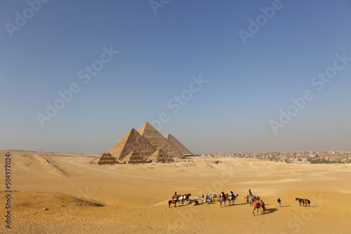 Pyramid complex at Giza, Egypt