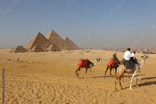 Pyramid complex at Giza  Egypt