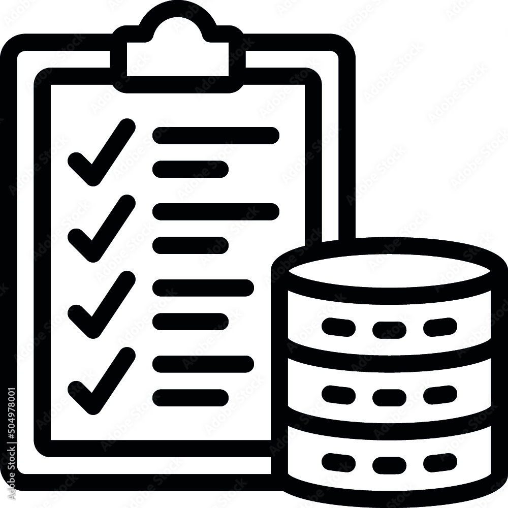 Database Checklist Icon Database Checklist Icon