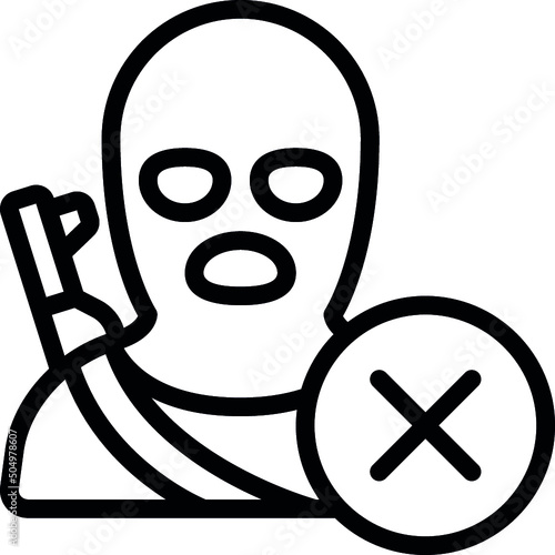 No Terrorism Icon