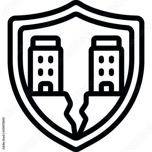 Earthquake Protection Icon