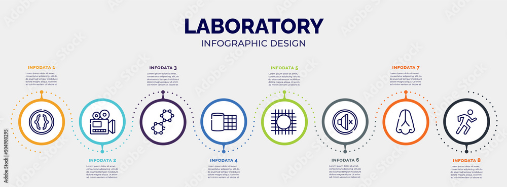 infographic for laboratory concept. vector infographic template with icons and 8 option or steps. included parentheses, documentary, nano technology, gauze, wire gauze, silent, body part, physical infographic for laboratory concept. vector infographic template with icons and 8 option or steps. included parentheses, documentary, nano technology, gauze, wire gauze, silent, body part, physical