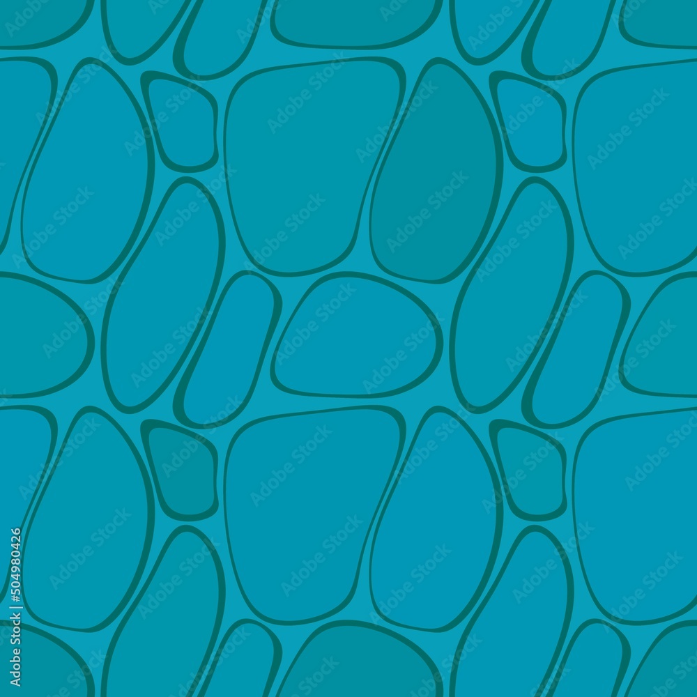 Obraz premium Abstract sea stones seamless pattern for fabrics and packaging and gifts and cards and kids and wrapping paper
