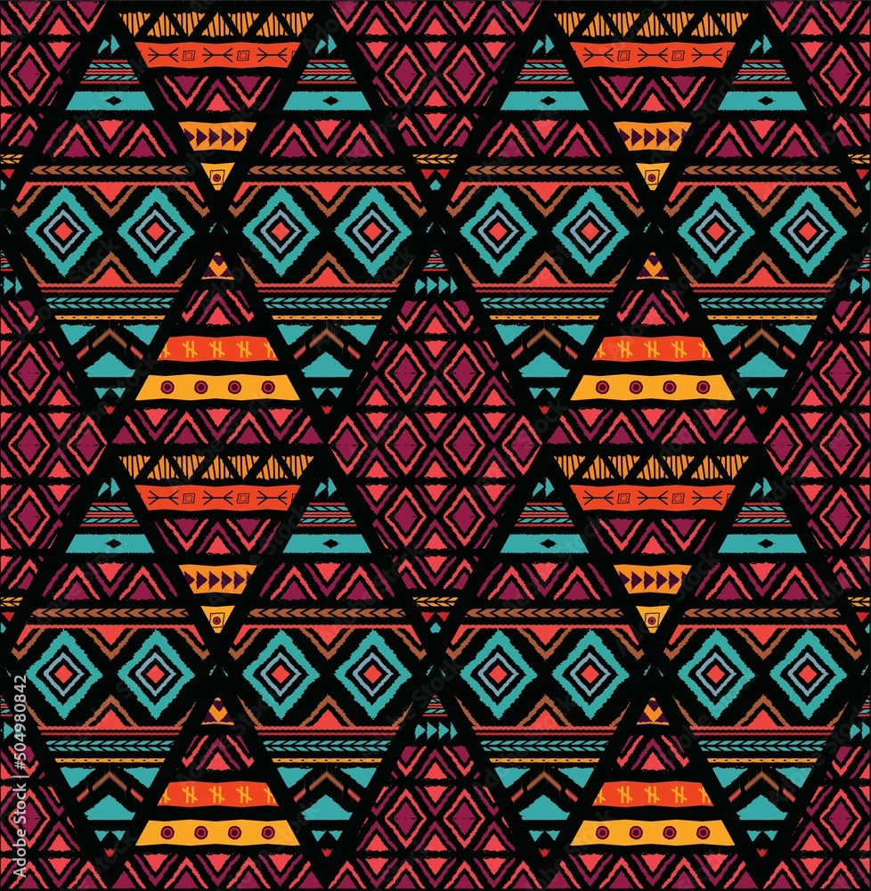 African pattern ,American pattern Folk embroidery, ethnic abstract .Seamless geometric pattern in tribal, and.Aztec geometric art ornament print.carpet,wallpaper,clothing,wrapping,fabric,cover,textile African pattern ,American pattern Folk embroidery, ethnic abstract .Seamless geometric pattern in tribal, and.Aztec geometric art ornament print.carpet,wallpaper,clothing,wrapping,fabric,cover,textile