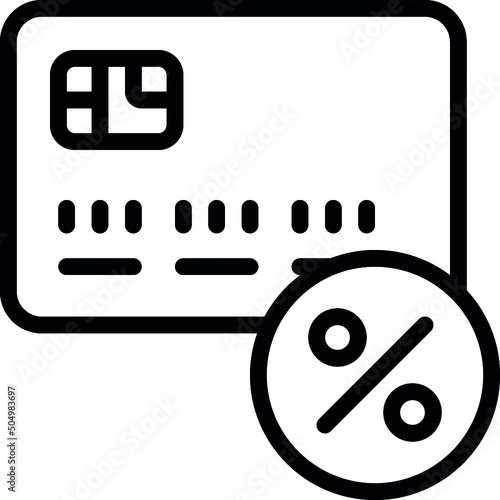 Credit Card Interest Rate Icon