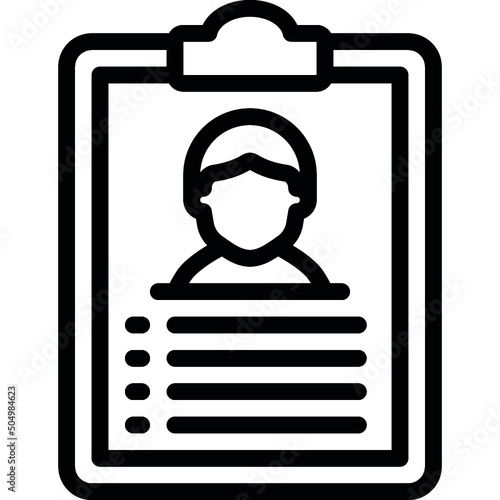 Personal Resume Icon