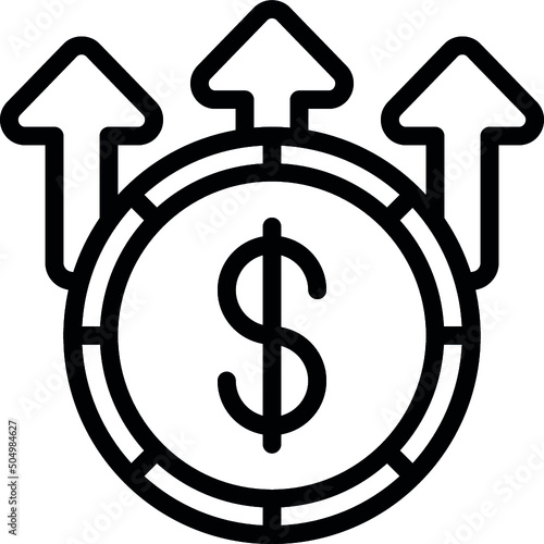 Increased Money Icon