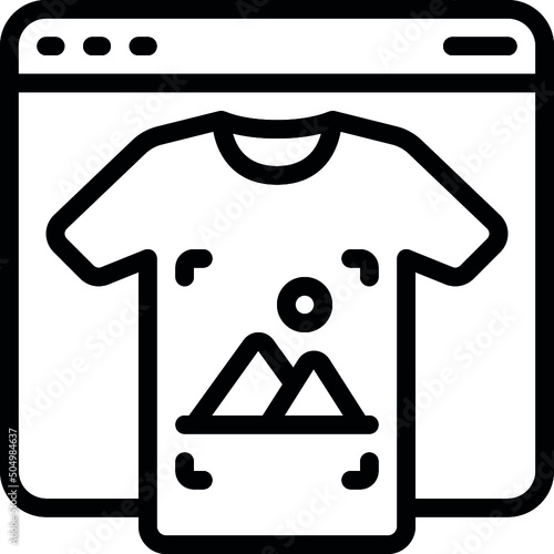 T Shirt Printing Icon