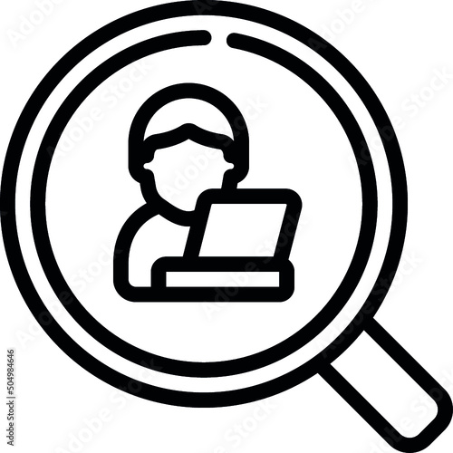 Search For Freelancer Icon