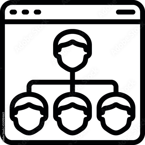 Online Hierarchy Icon
