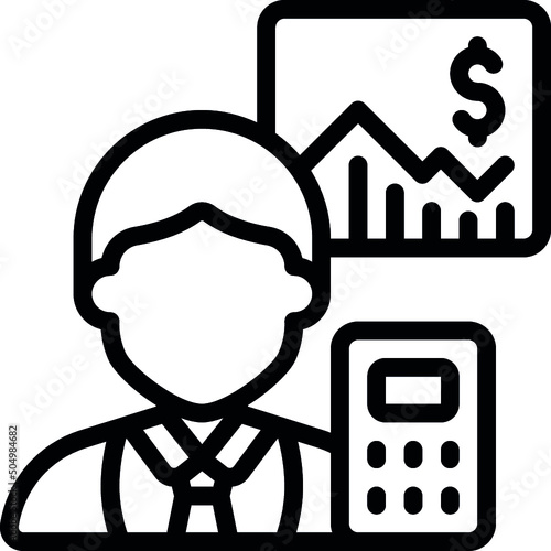 Accountant Person Icon