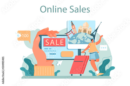 Travel agency marketing campaign. Travel company promotion