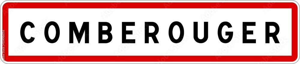 Panneau entrée ville agglomération Comberouger / Town entrance sign Comberouger Panneau entrée ville agglomération Comberouger / Town entrance sign Comberouger