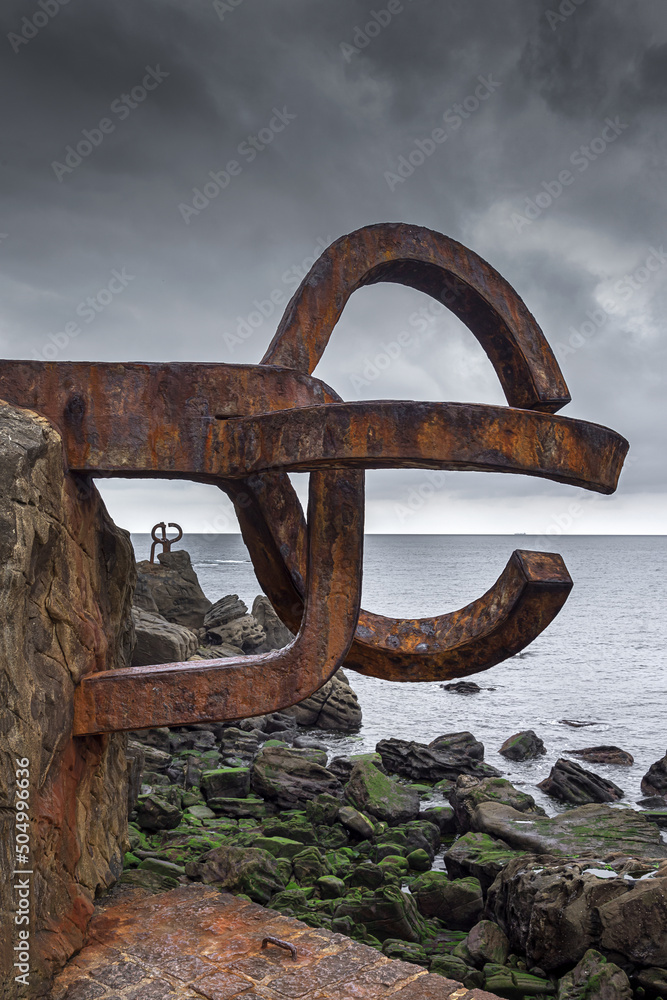 Fototapeta premium Sculptures in San Sebastian, Basque Country
