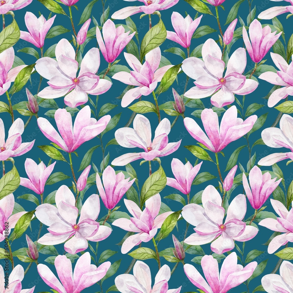 Fototapeta premium seamless pattern with flowers