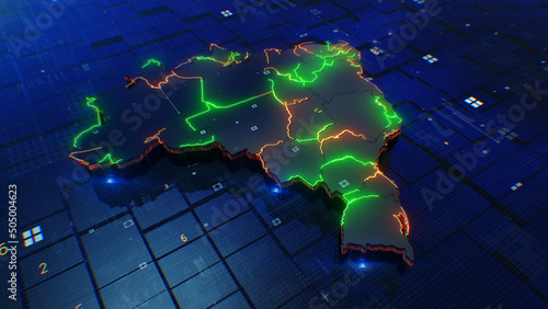 Brazil map digital 4k 