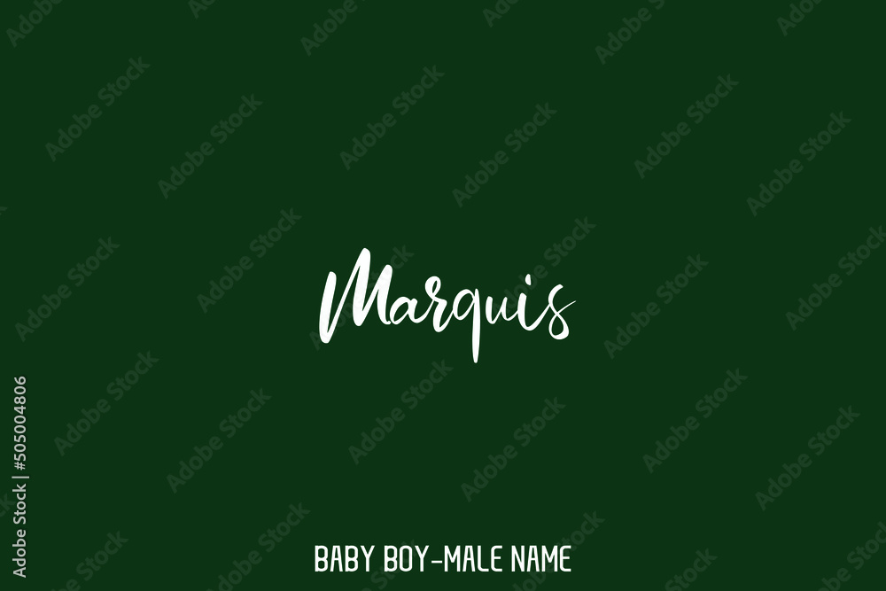 Ταπετσαρία Man Name  Marquis  Typography Artistic Lettering