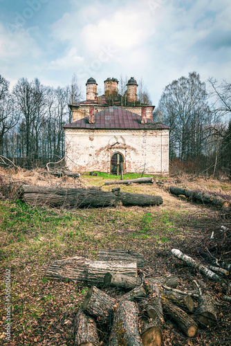 old abandoned orthodox church