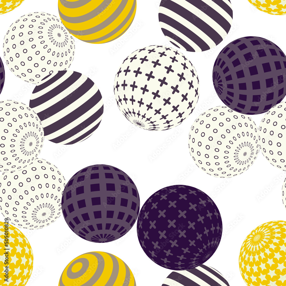 Retro 3d illustration of abstract balls, great design for any purpose. Modern poster for cover design. Vector seamless technology background. Background wall design. Retro 3d illustration of abstract balls, great design for any purpose. Modern poster for cover design. Vector seamless technology background. Background wall design.