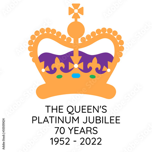 Banner of The Queen's Platinum Jubilee Fototapet