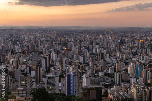 Sunset view of Belo Horizonte, Minas Gerais, Brazil. © Eduardo
