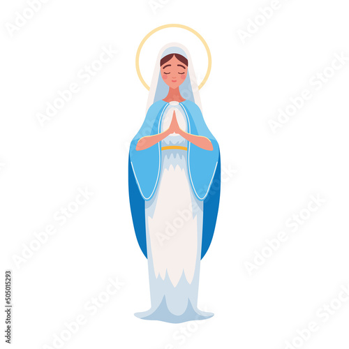 praying virgin mary